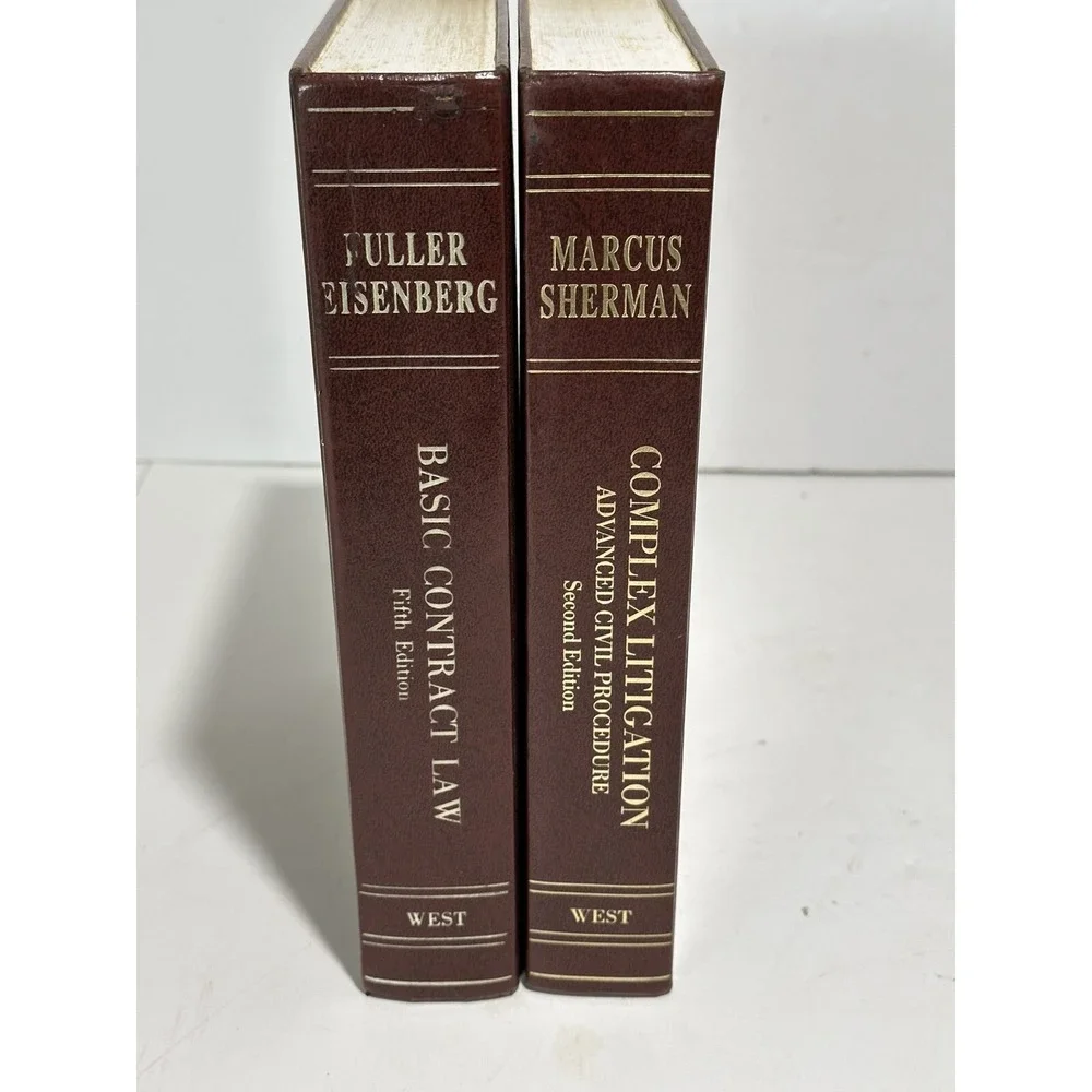 Basic Contract Law L Fuller 1991 &complex litigation West Publishing 2 books lot